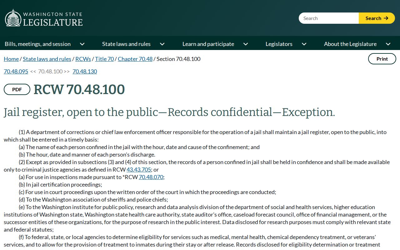 Washington Snohomish County booking-photo public-record legal boundary